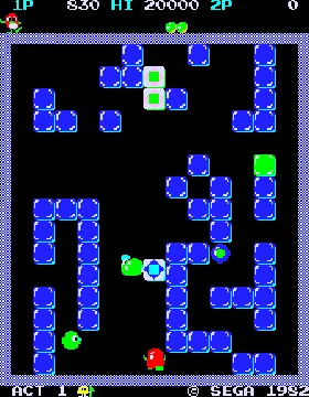 Pengo (set 2) screen shot game playing